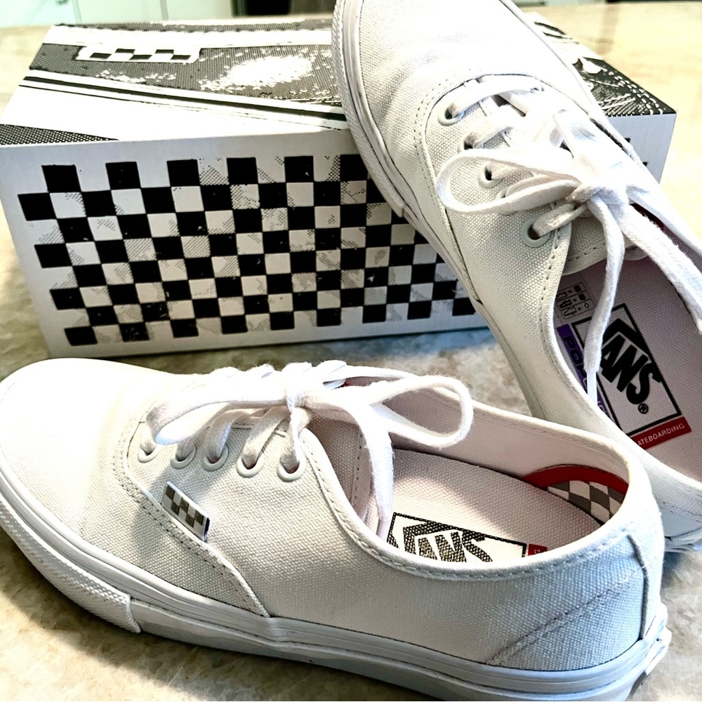 Vans Classic White Canvas Shoes